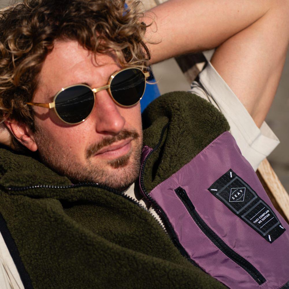 Seay / Gilet Teddy Sea Turtle & Nero Delavé 2025