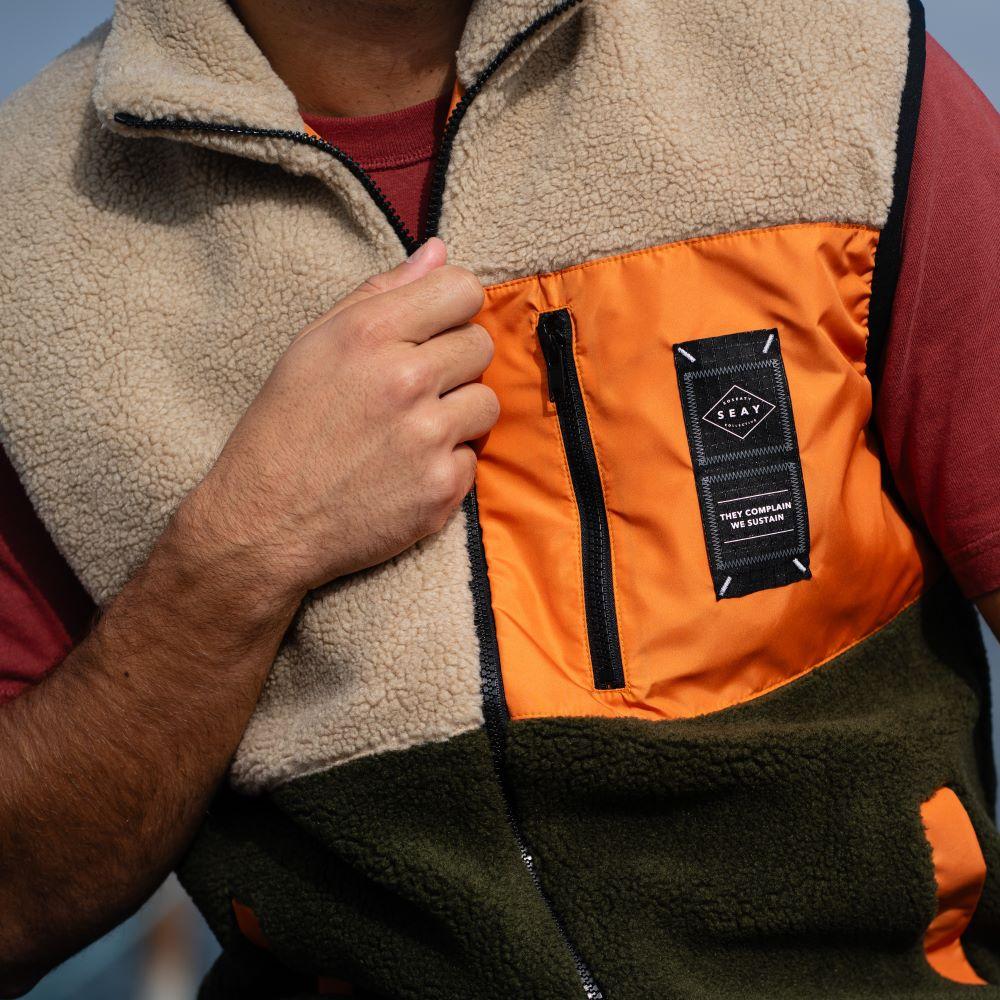 Seay / Gilet Teddy Sea Turtle & Natural Italy