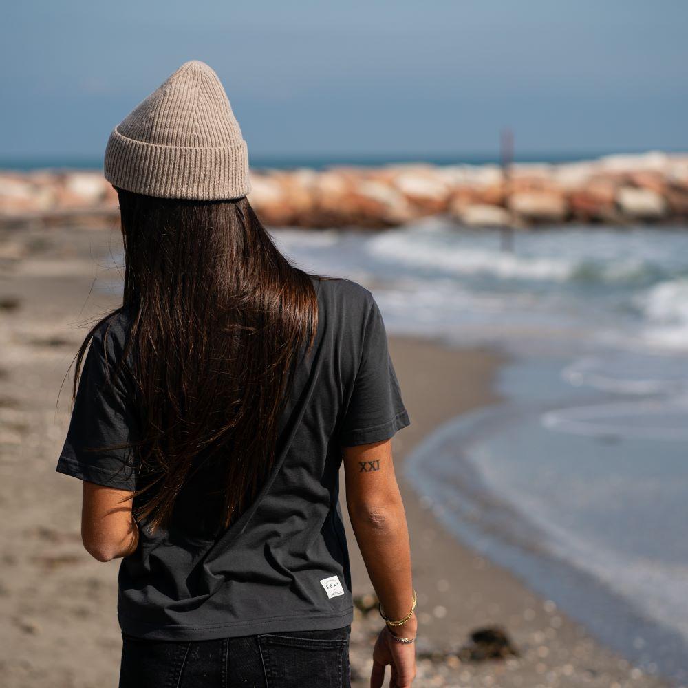 Seay / T-shirt Nera Delavé Shopping Online
