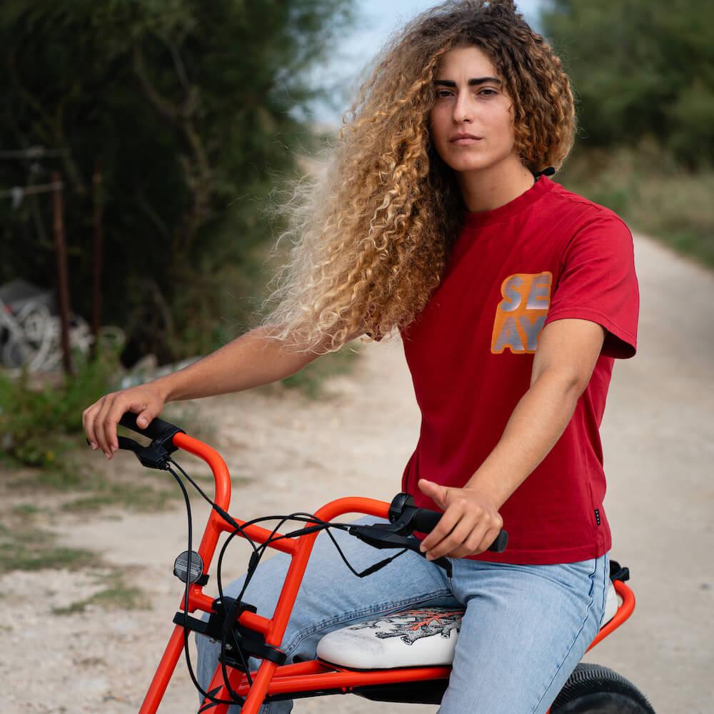 Seay / T-Shirt Loose Fit Rossa Presa
