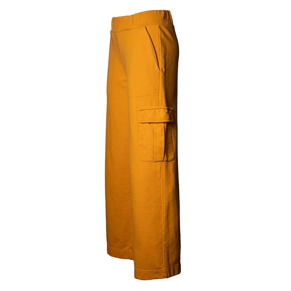 Seay / Pantalone Lungo Cargo in Felpa Ocra Lizard Sconto