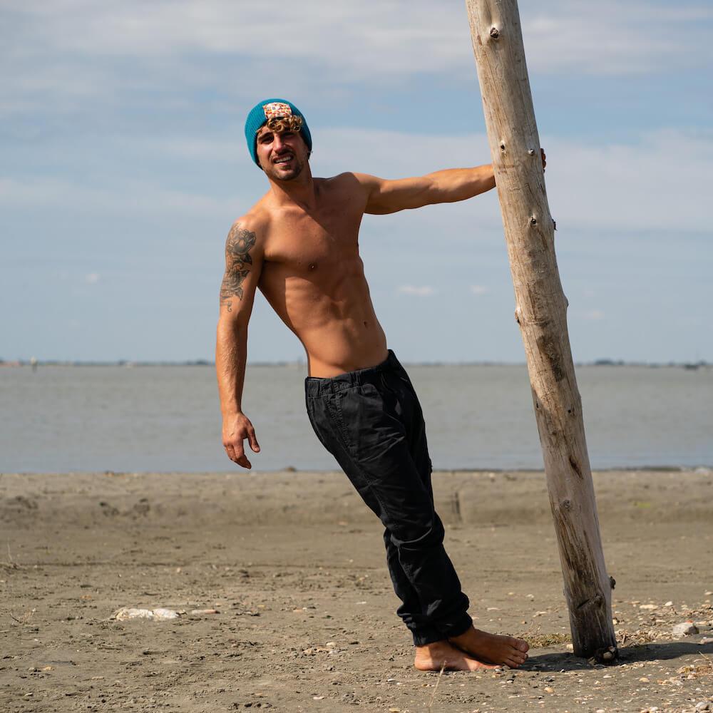 Seay / Cuffia Beanie Lana Blu Offerta