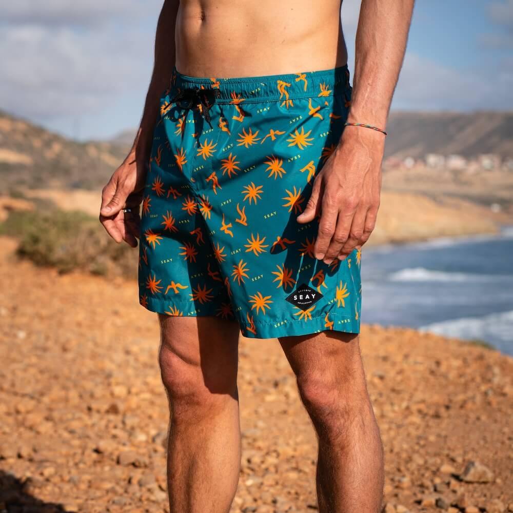 Seay / Costume da Bagno Medio Blu Symbols Saldi