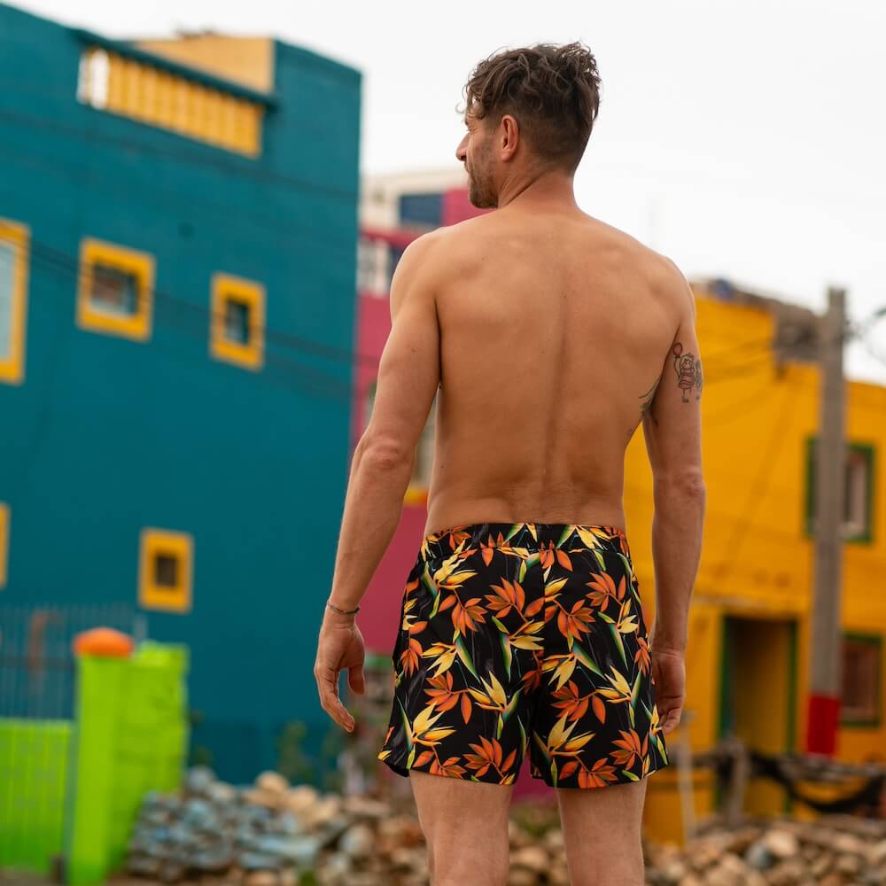 Seay / Costume da Bagno Corto Nero Bird of Paradise Vendita Economica