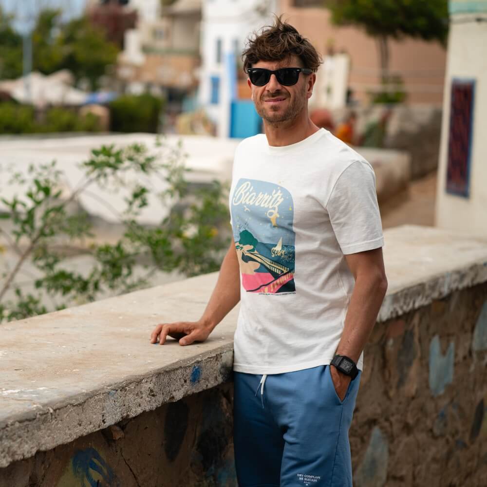 Seay / Pantalone in Felpa Corto Blu Bamboo Negozi Online