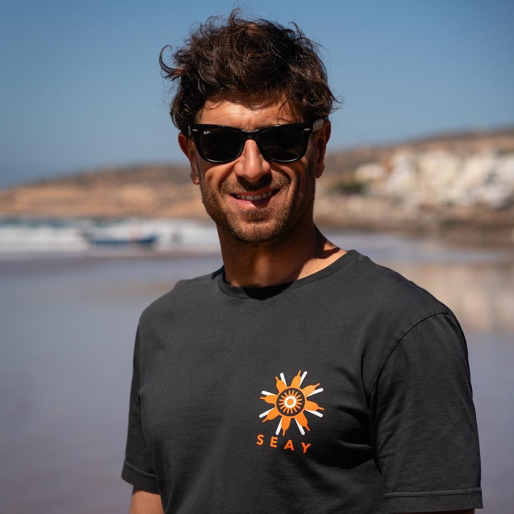 Seay / T-Shirt Nera Zero Impact Fino Al -60%