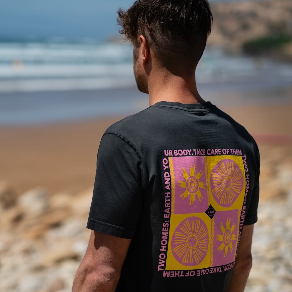 Seay / T-Shirt Nera Symbols Novità