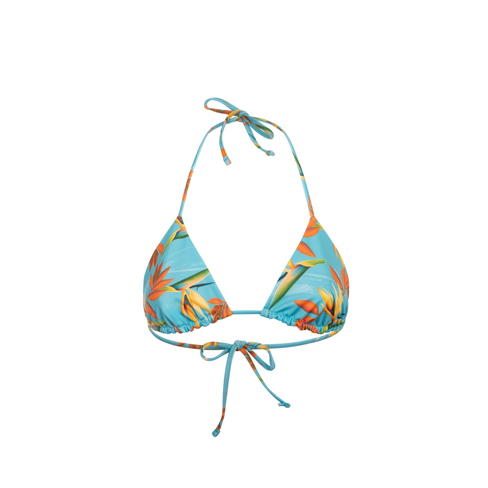 Seay / Triangolo Bikini Reversibile Azzurro Verde Bird of Paradise Economico