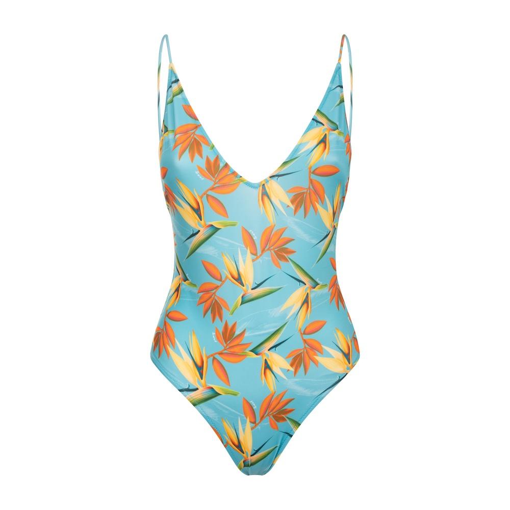 Seay / Costume Intero Azzurro Bird of Paradise Saldi Di Fabbrica