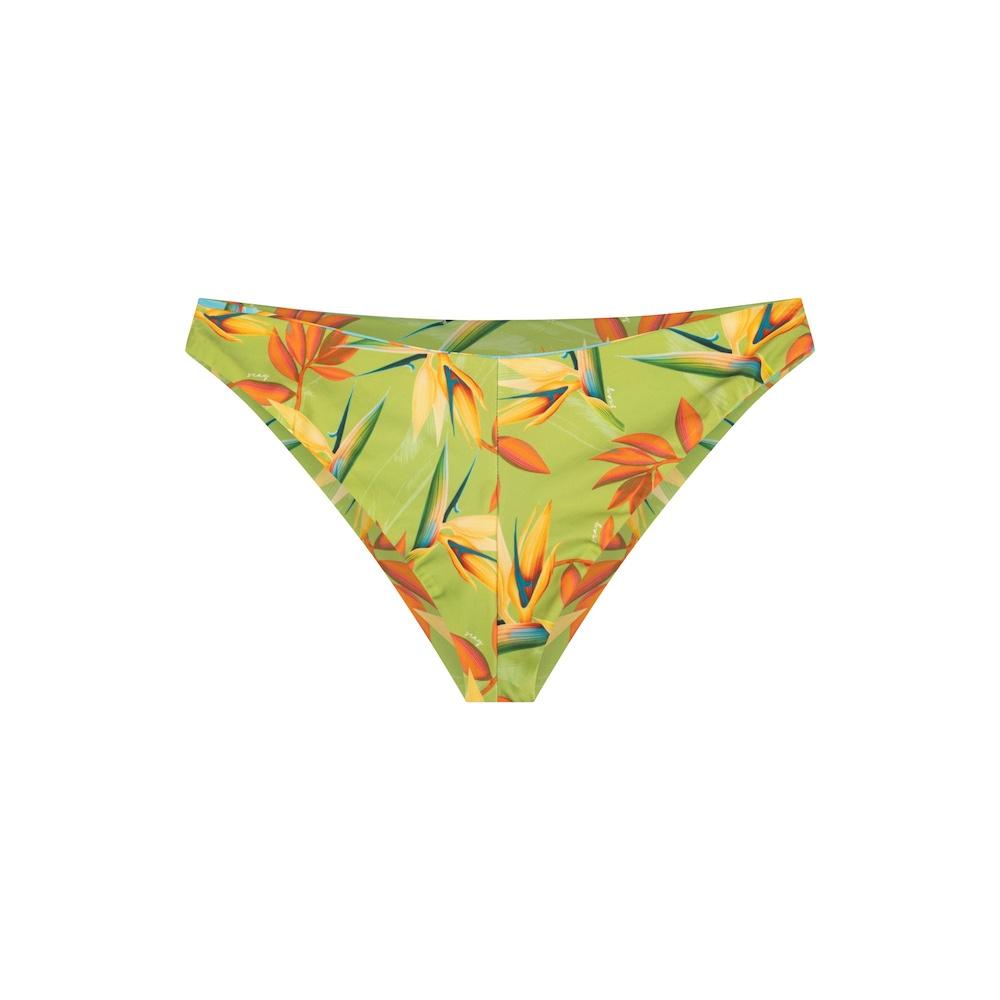 Seay / Slip Bikini Reversibile Azzurro Verde Bird of Paradise Nuova