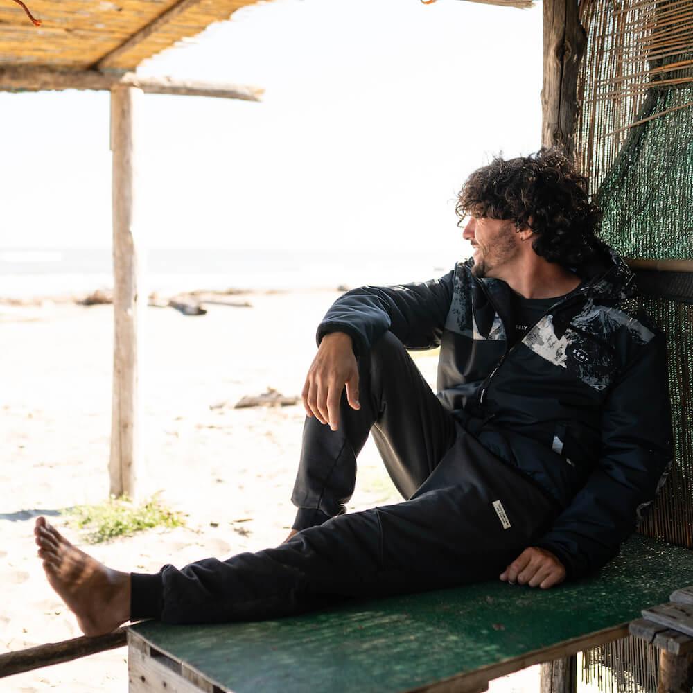 Seay / Pantalone Lungo in Felpa Nero Reyes Shopping Online