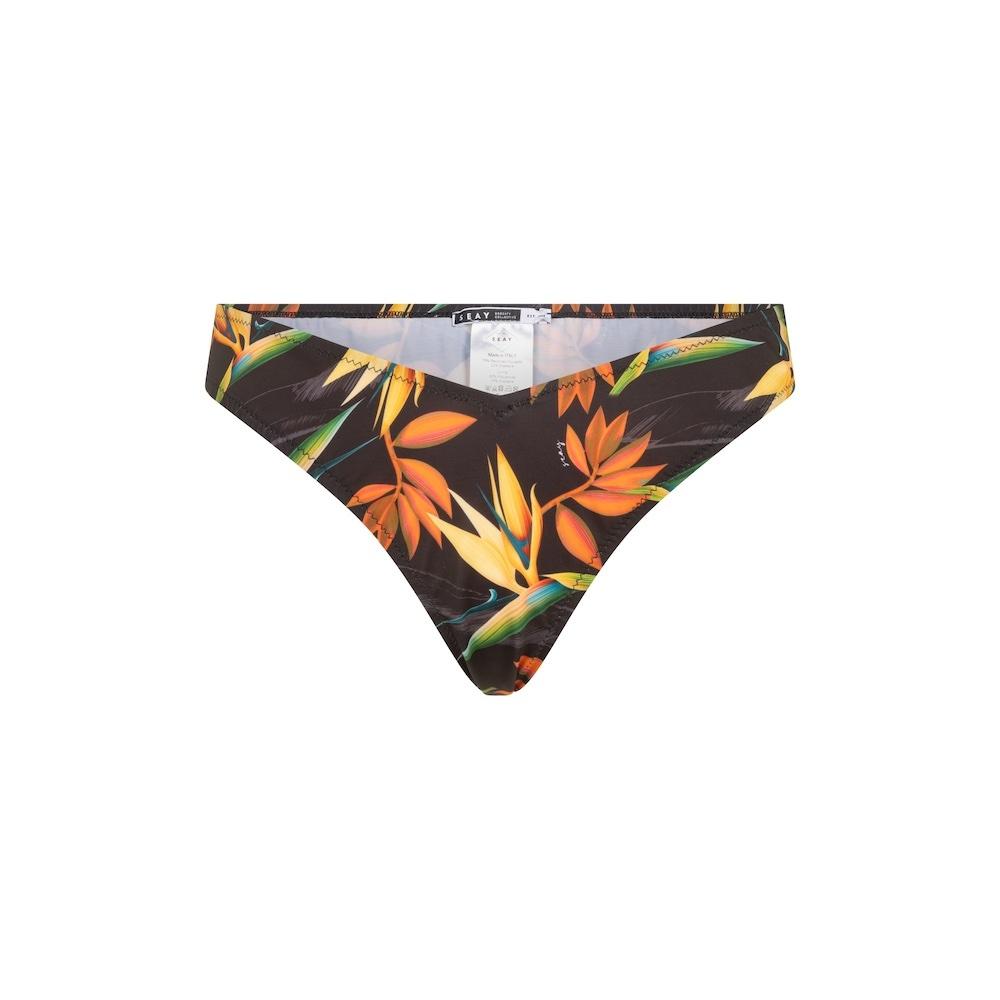 Seay / Slip Bikini Brasiliano Nero Bird of Paradise Saldi Di Fabbrica