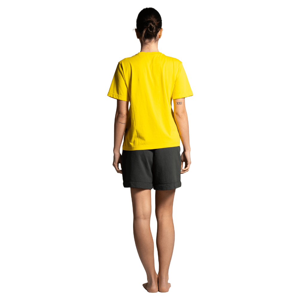 Seay / T-Shirt Gialla Symbols Moda