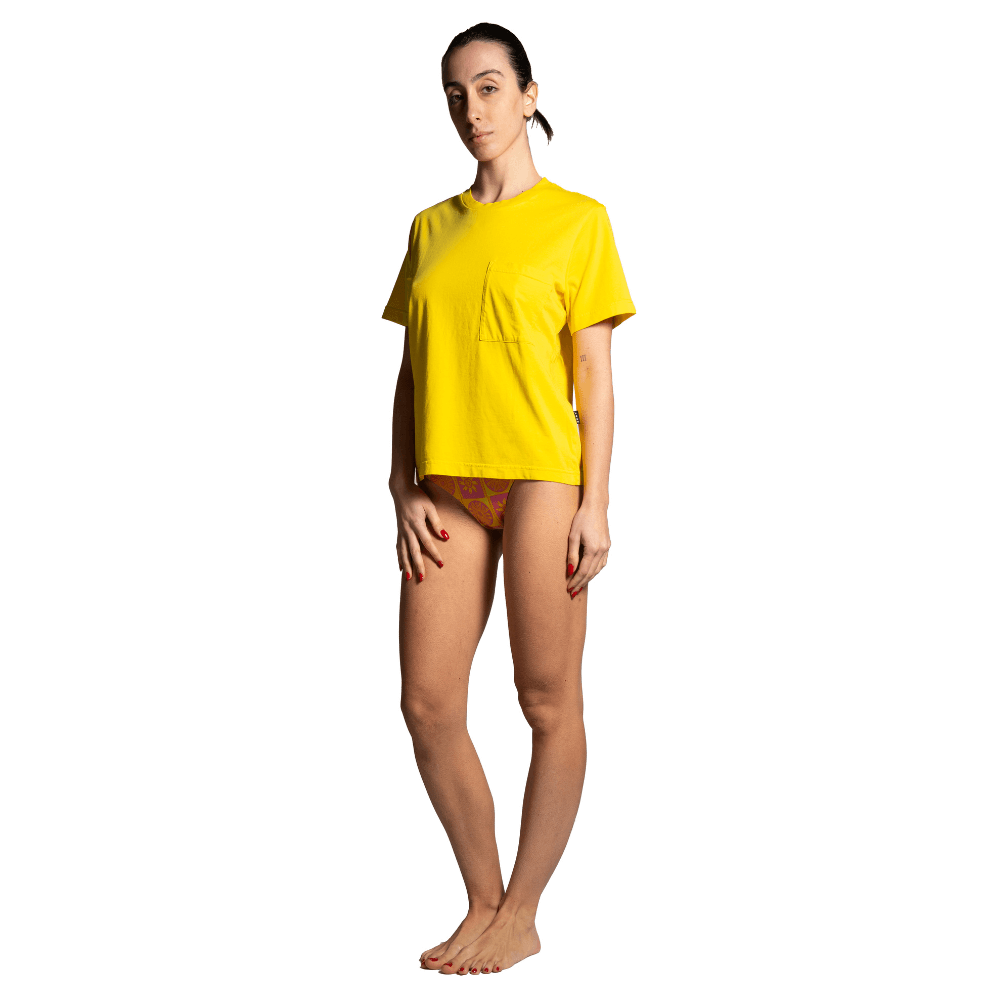 Seay / T-Shirt Gialla Symbols Moda