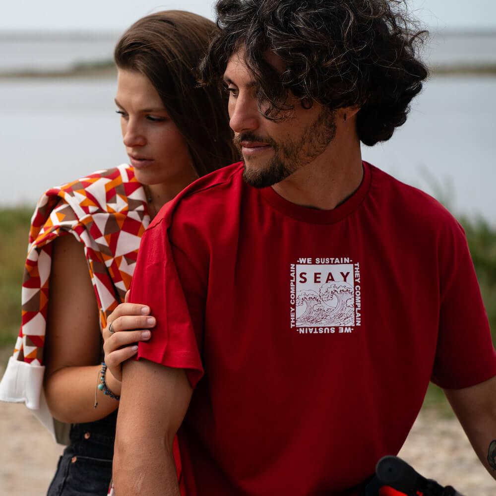 Seay / T-Shirt Rossa Ikaika Offerta speciale della fabbrica