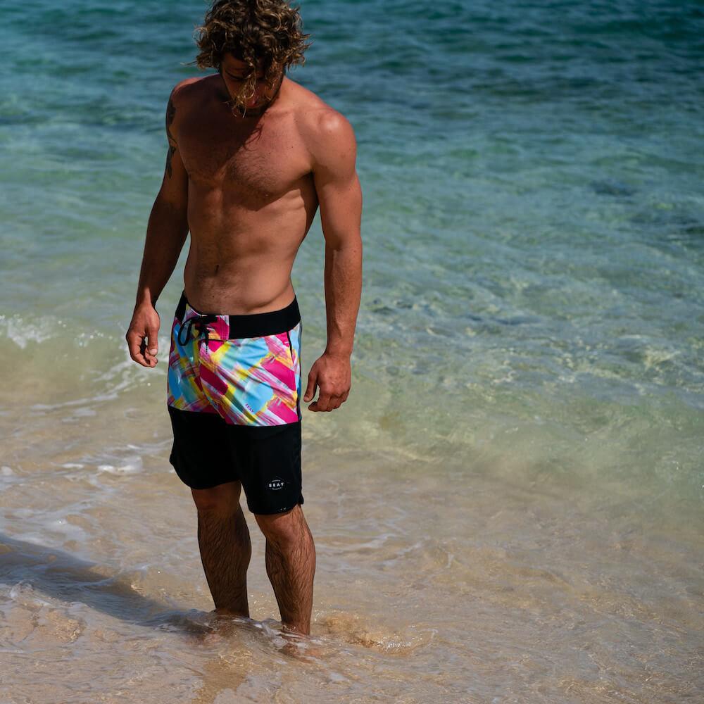 Seay / Boardshort Fucsia & Blu Alapai Offerte