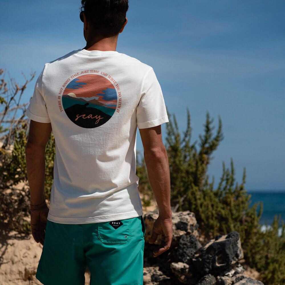 Seay / T-Shirt Bianco Naturale Kaleo Saldi Di Fabbrica