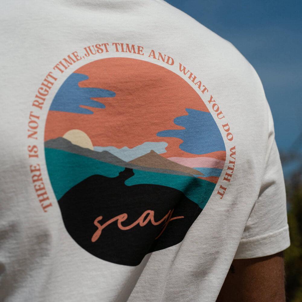 Seay / T-Shirt Bianco Naturale Kaleo Saldi Di Fabbrica