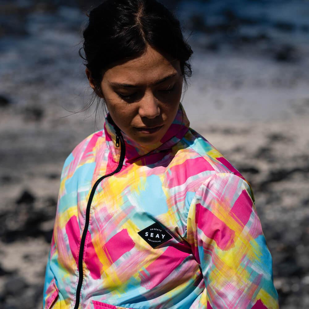 Seay / Windbreaker Fucsia Blu Bali Negozi Online