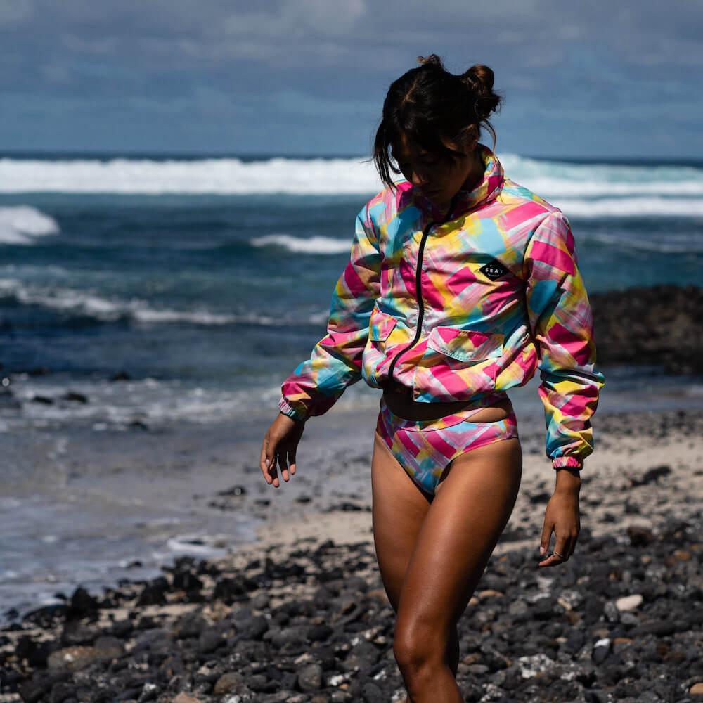 Seay / Windbreaker Fucsia Blu Bali Negozi Online