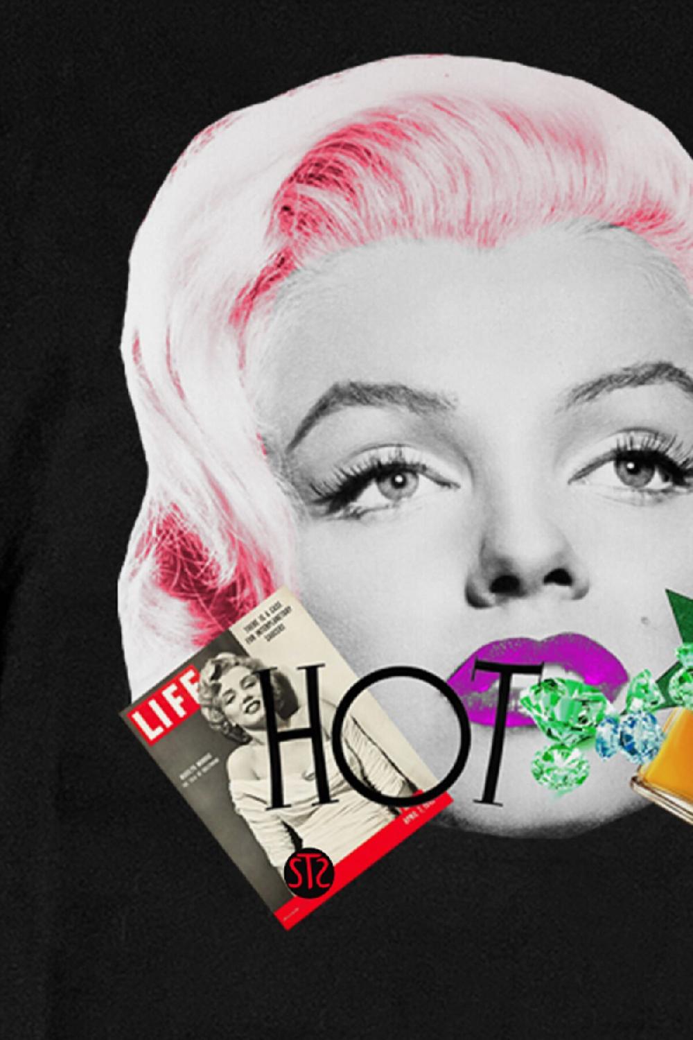 Seetees T-shirt donna Marilyn in cotone organico vegano GOTS per la tua t-shirt Outlet