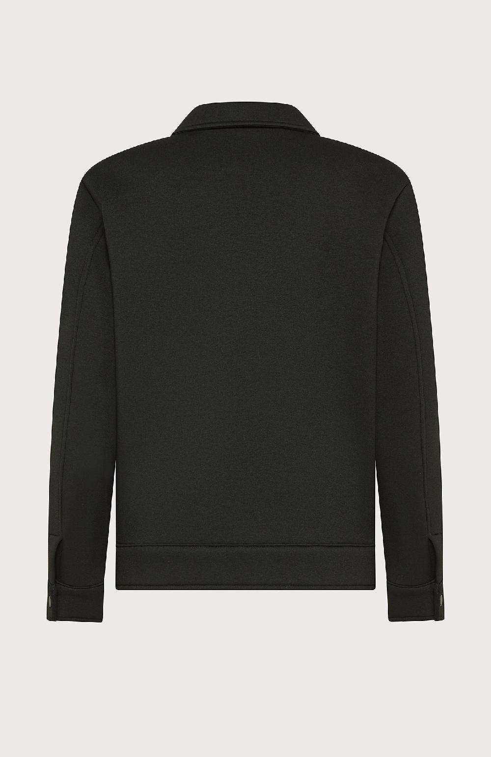 Seventy Giaccca camicia in neoprene con bottoncini automatici - Col. Nero In Vendita