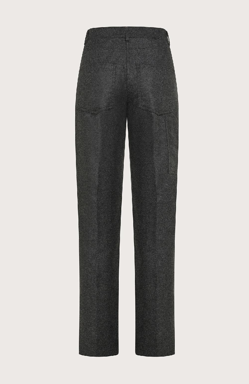 Seventy Pantaloni lunghi a vita alta in flanella - Col. Grigio 2025