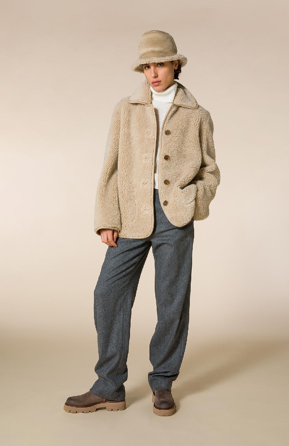 Seventy Pantaloni lunghi a vita alta in flanella - Col. Grigio 2025