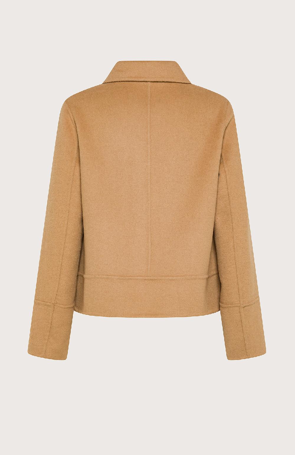Seventy Cappotto corto monopetto in panno double - Col. Neutro Italy