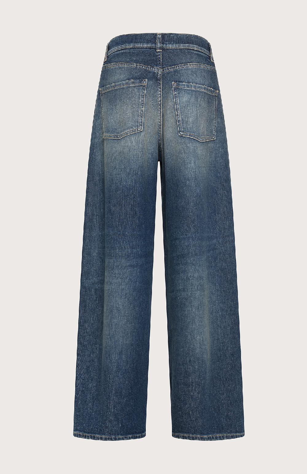 Seventy Jeans lunghi a vita alta in denim washed - Col. Blu 2025