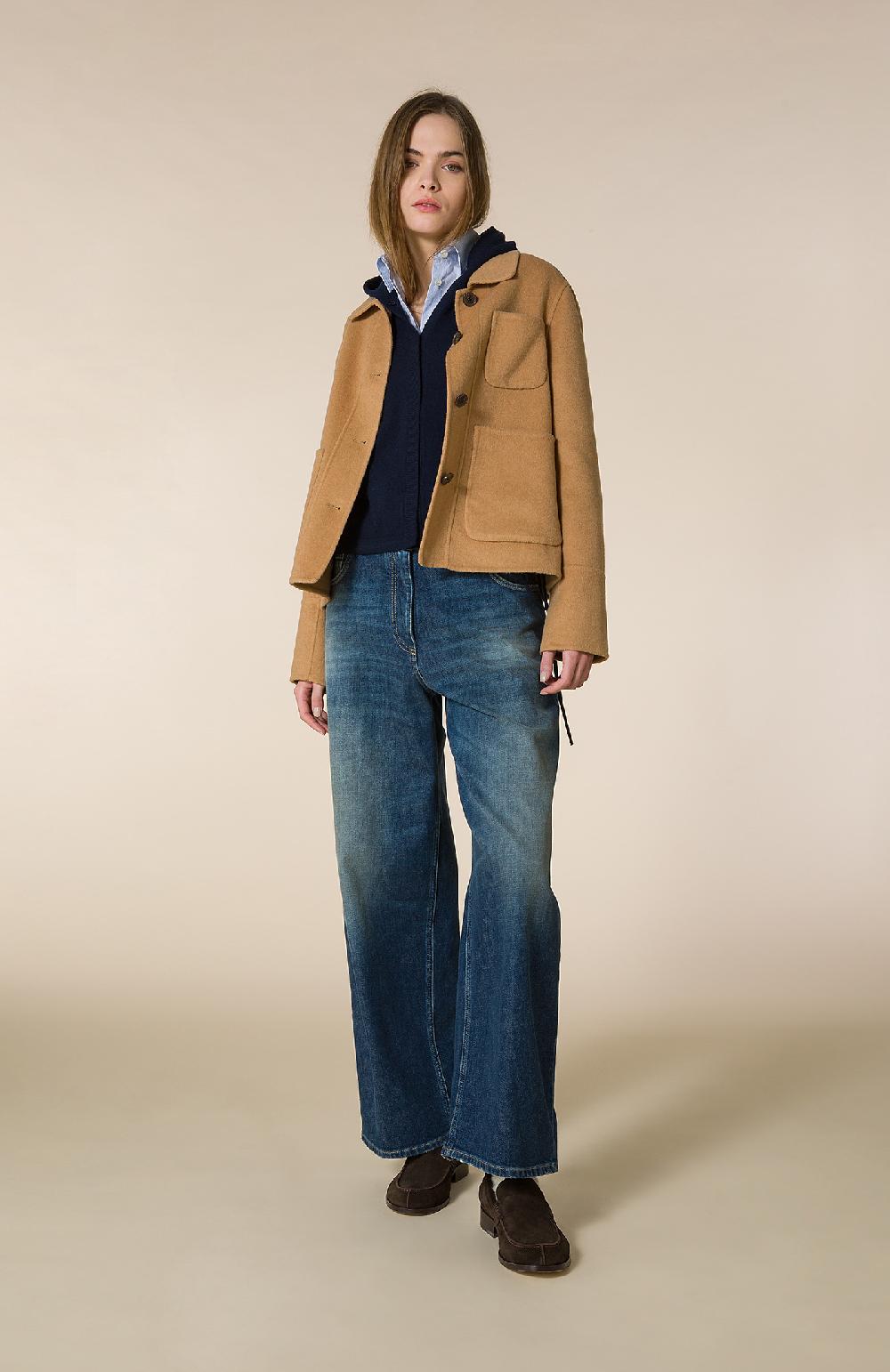 Seventy Jeans lunghi a vita alta in denim washed - Col. Blu 2025