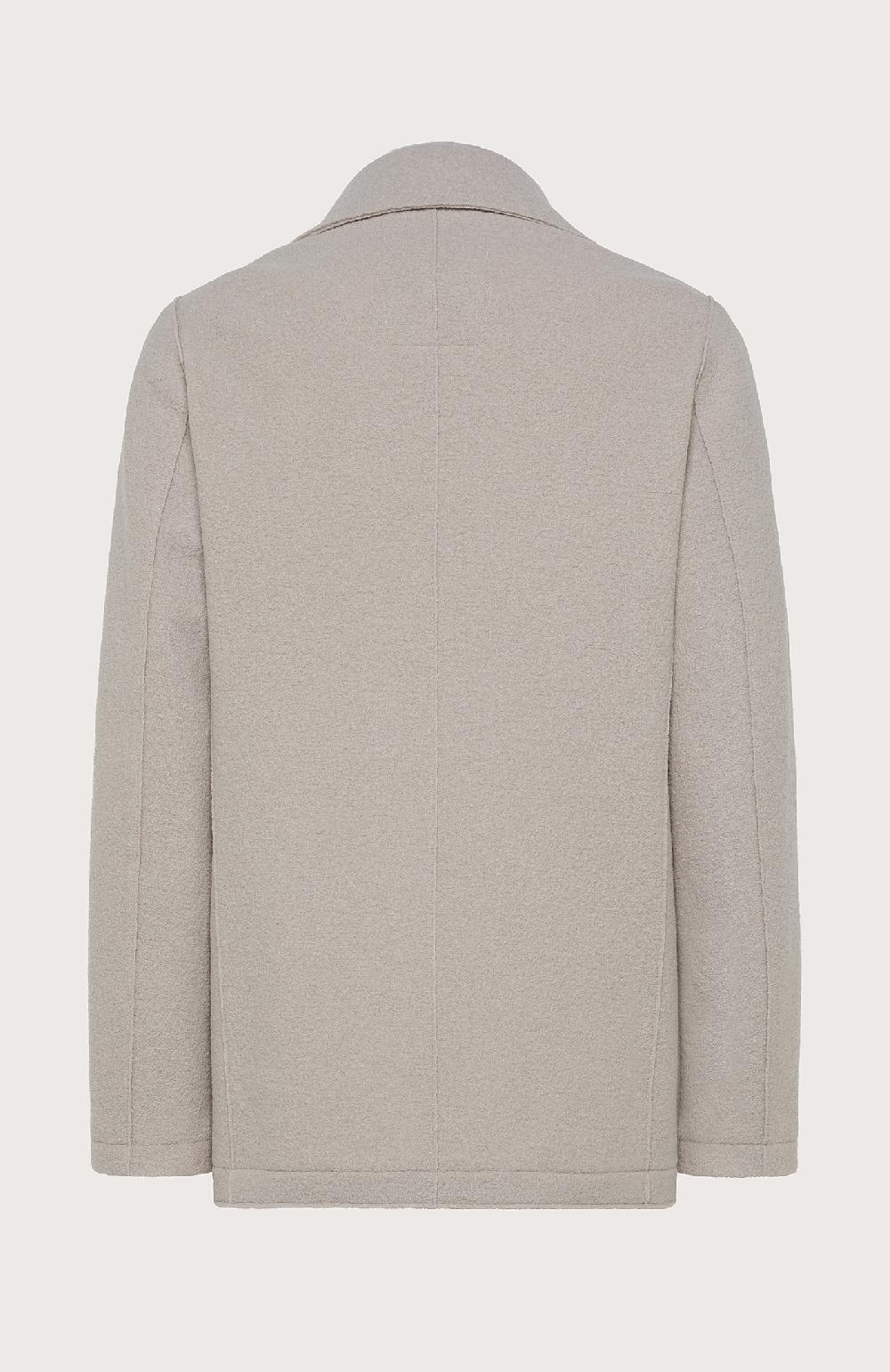 Seventy Cappotto corto doppiopetto in lana cotta pesante - Col. Neutro Fino Al -60%