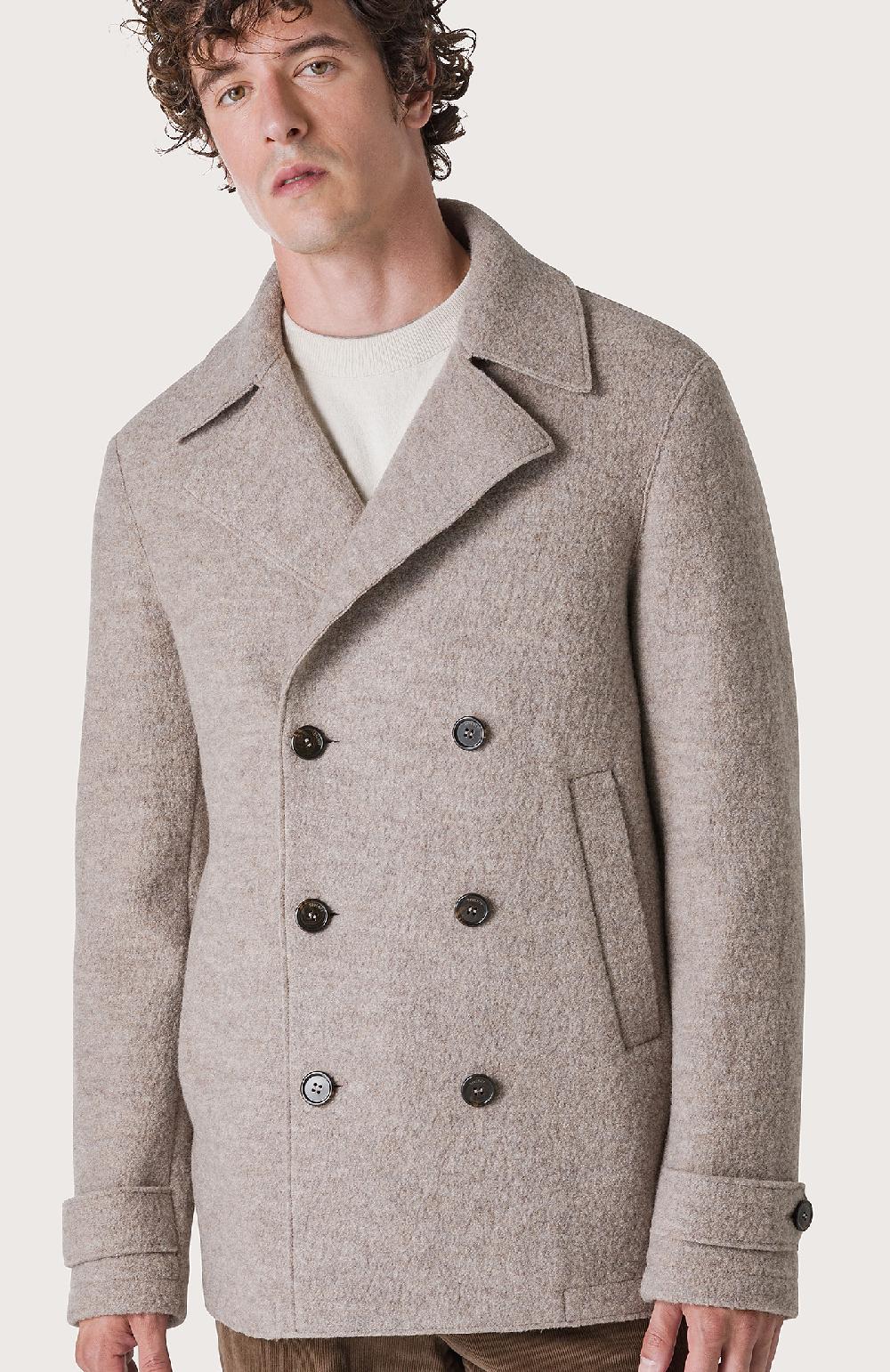 Seventy Cappotto semifoderato con alamari - Col. Marrone Sottocosto