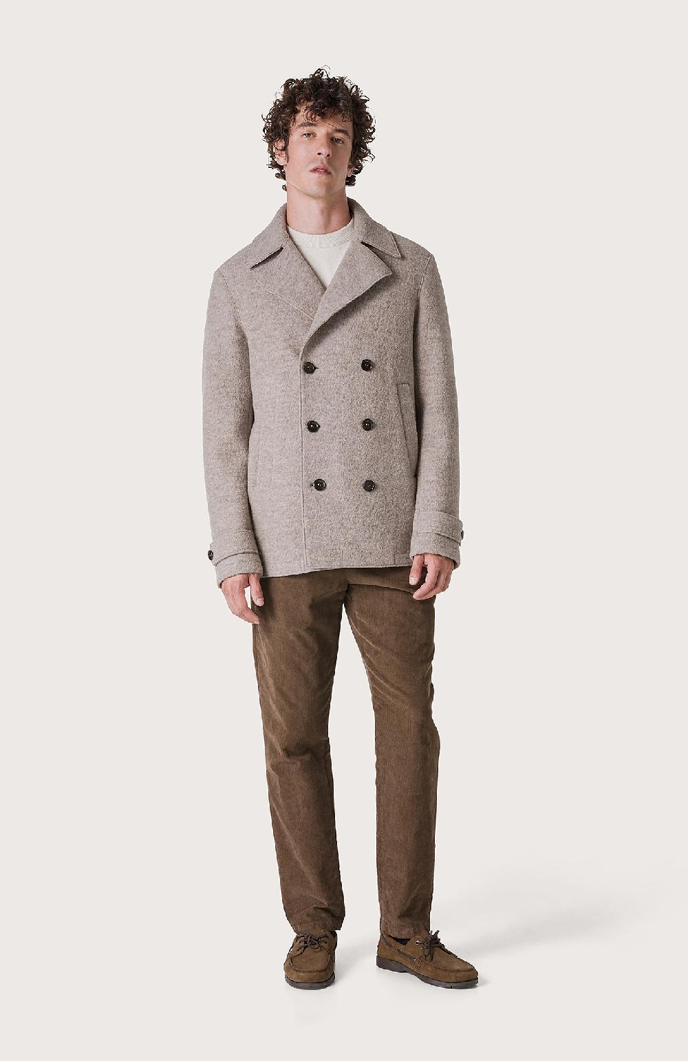 Seventy Cappotto semifoderato con alamari - Col. Marrone Sottocosto