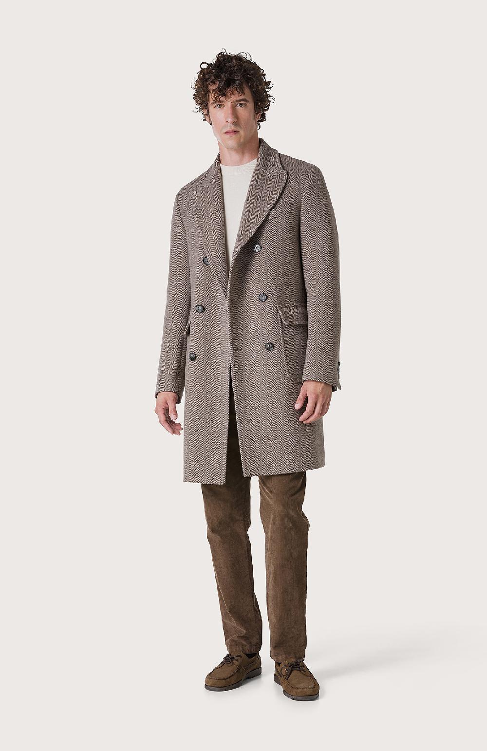 Seventy Cappotto doppiopetto con resca - Col. Marrone Novità
