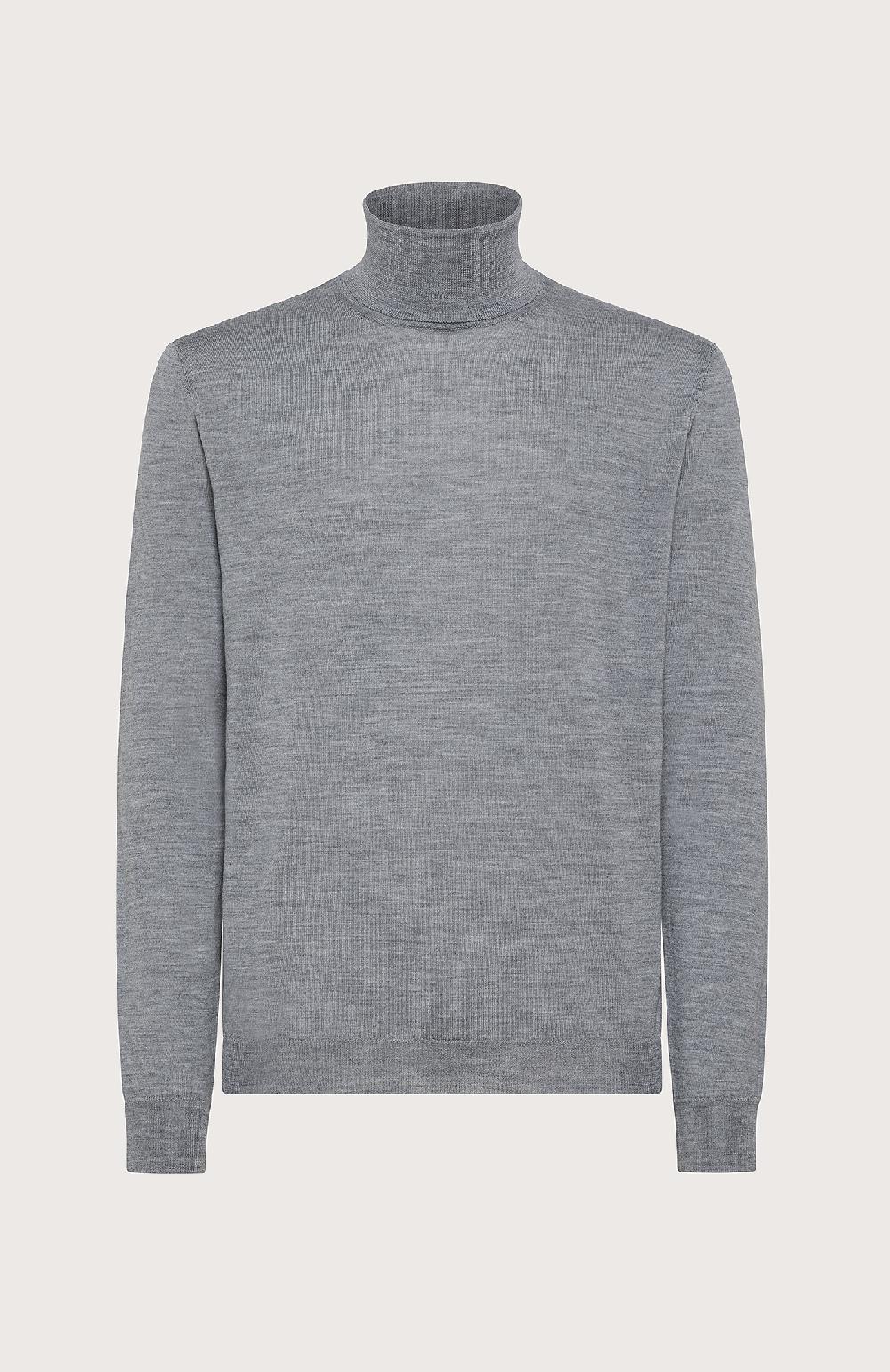 Seventy maglia dolcevita in rasato - Col. Grigio In Vendita