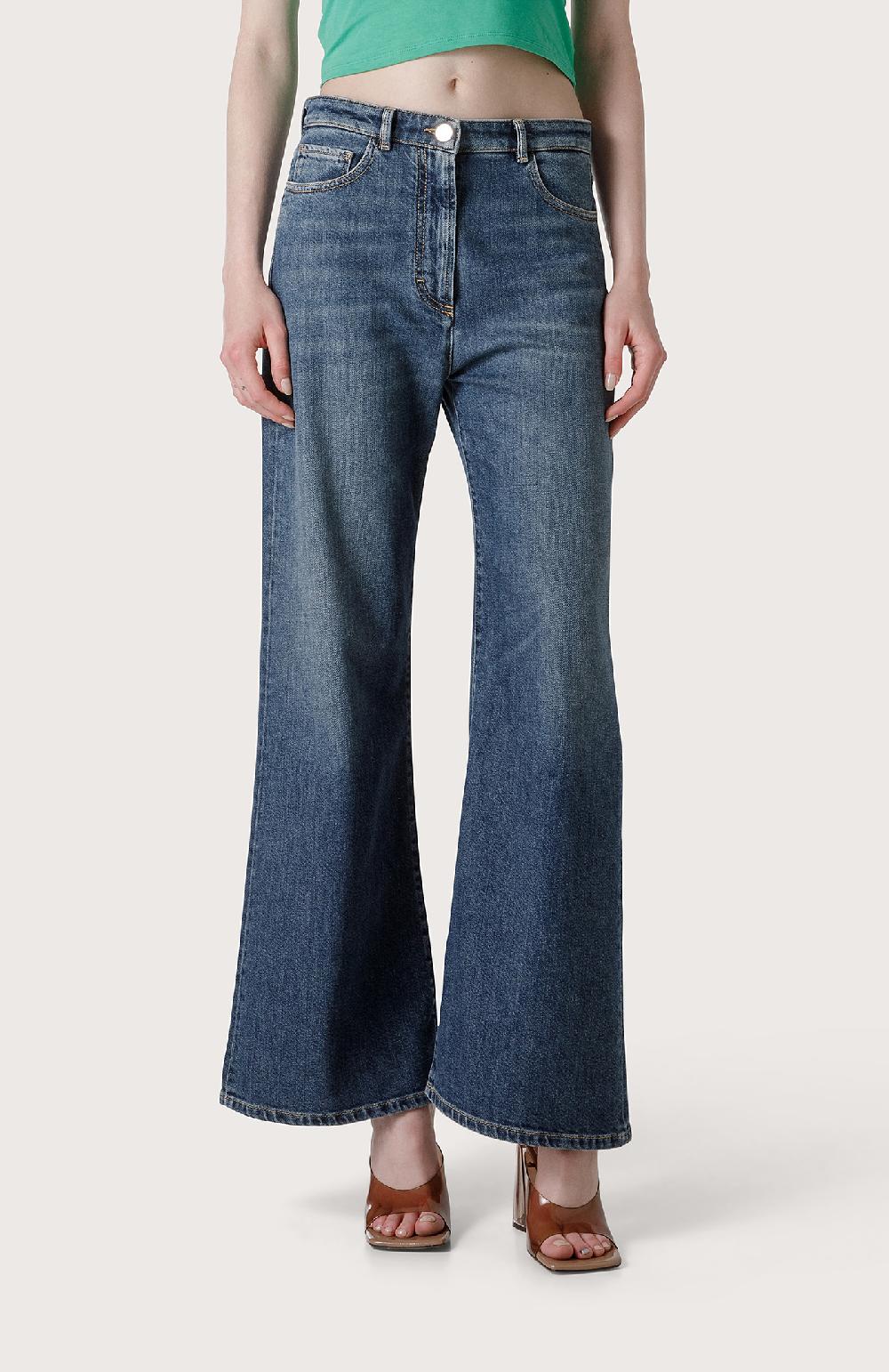 Seventy Pantalone denim a vita alta - Col. Blu Negozio