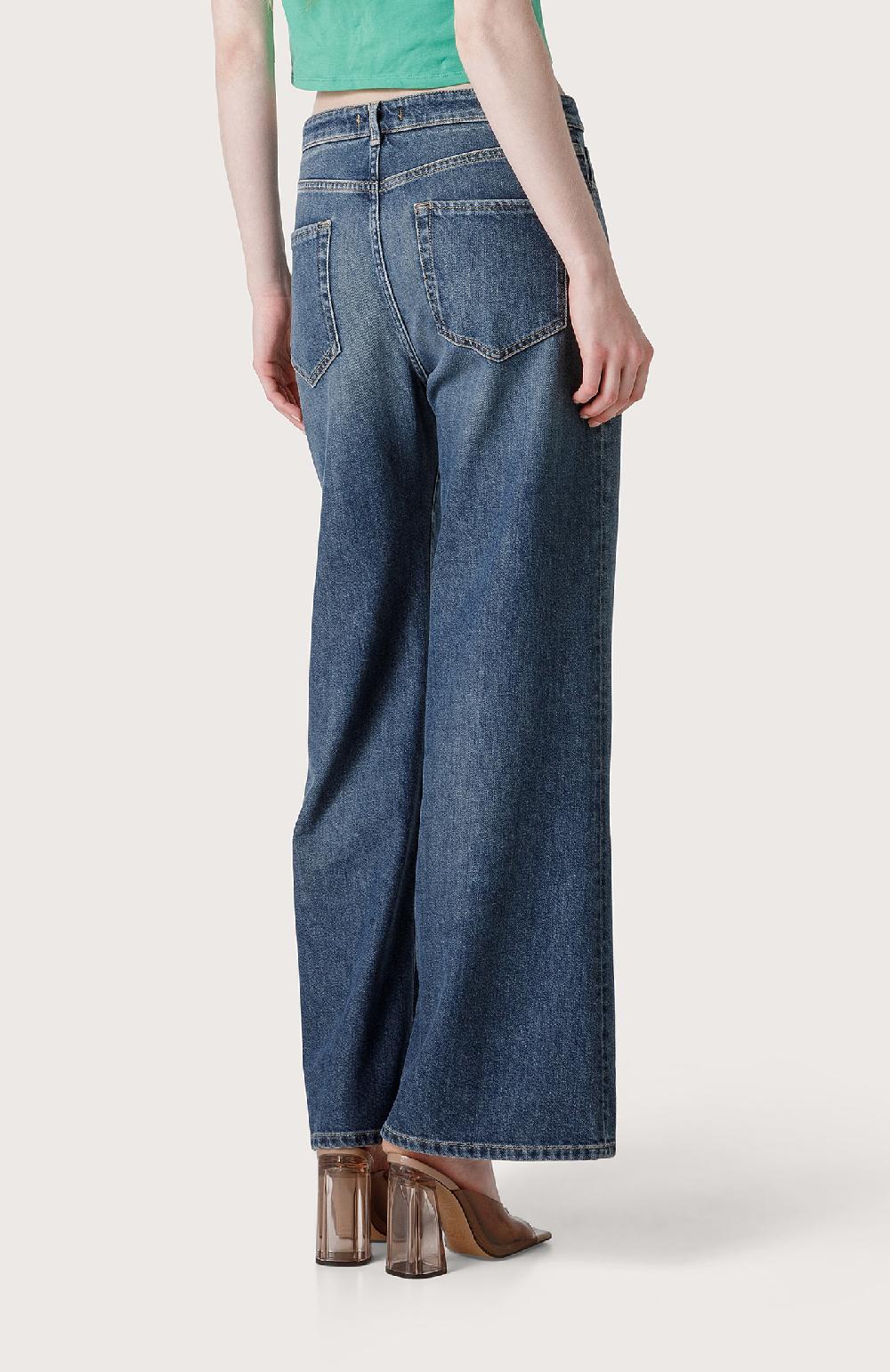 Seventy Pantalone denim a vita alta - Col. Blu Negozio