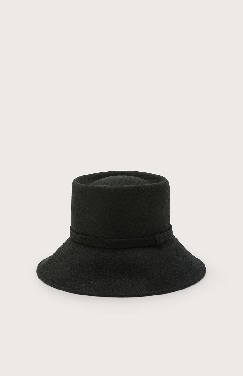 Seventy Cappello tinta unita con nastro in feltro - Col. Nero