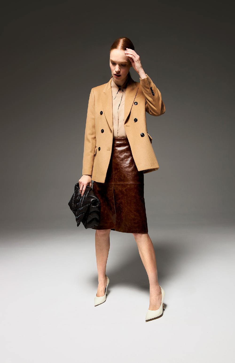 Seventy Giacca doppiopetto in 100% cashmere - Col. Neutro Presa
