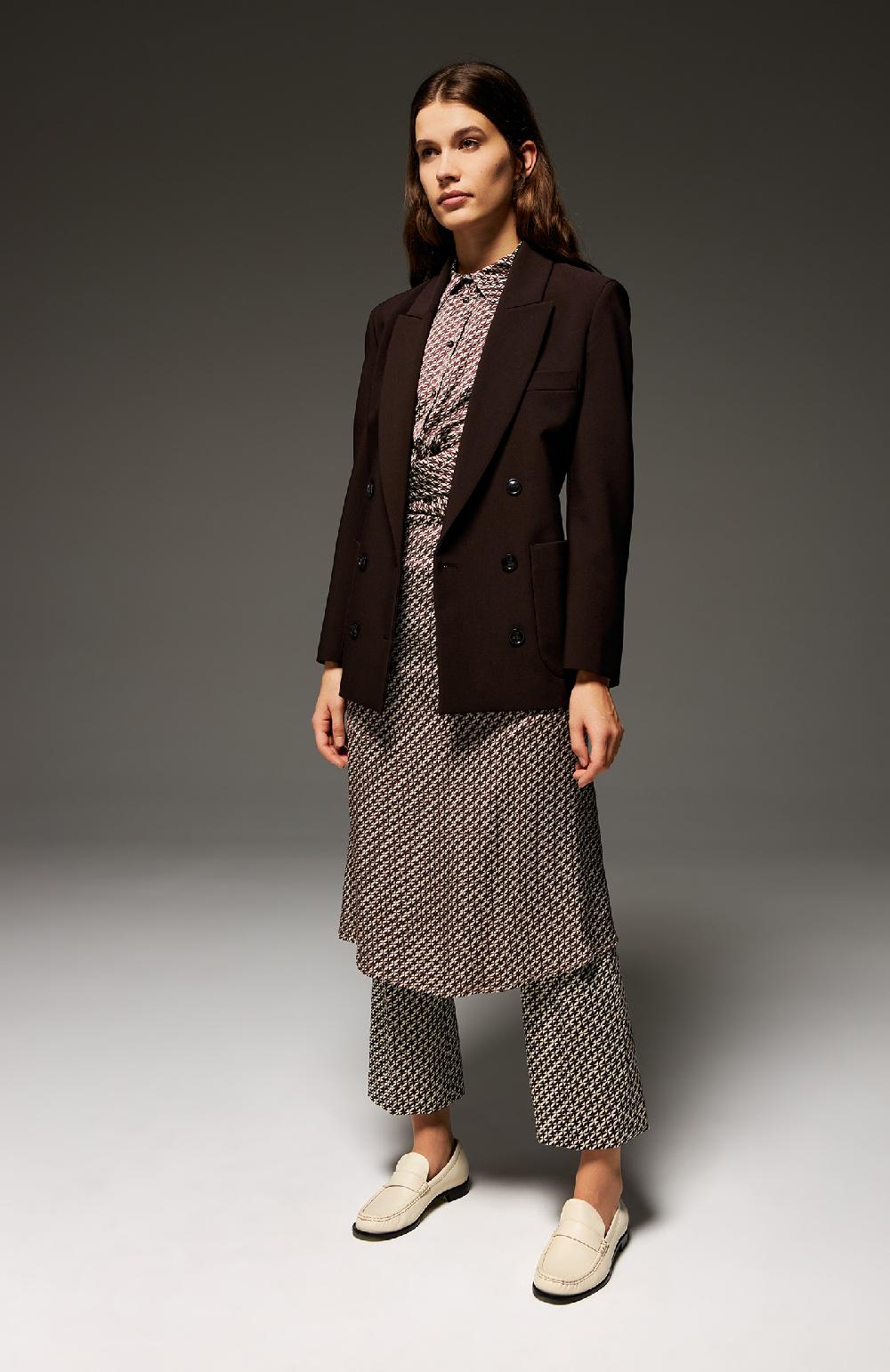 Seventy Giacca doppiopetto in poly stretch - Col. Marrone Offerte