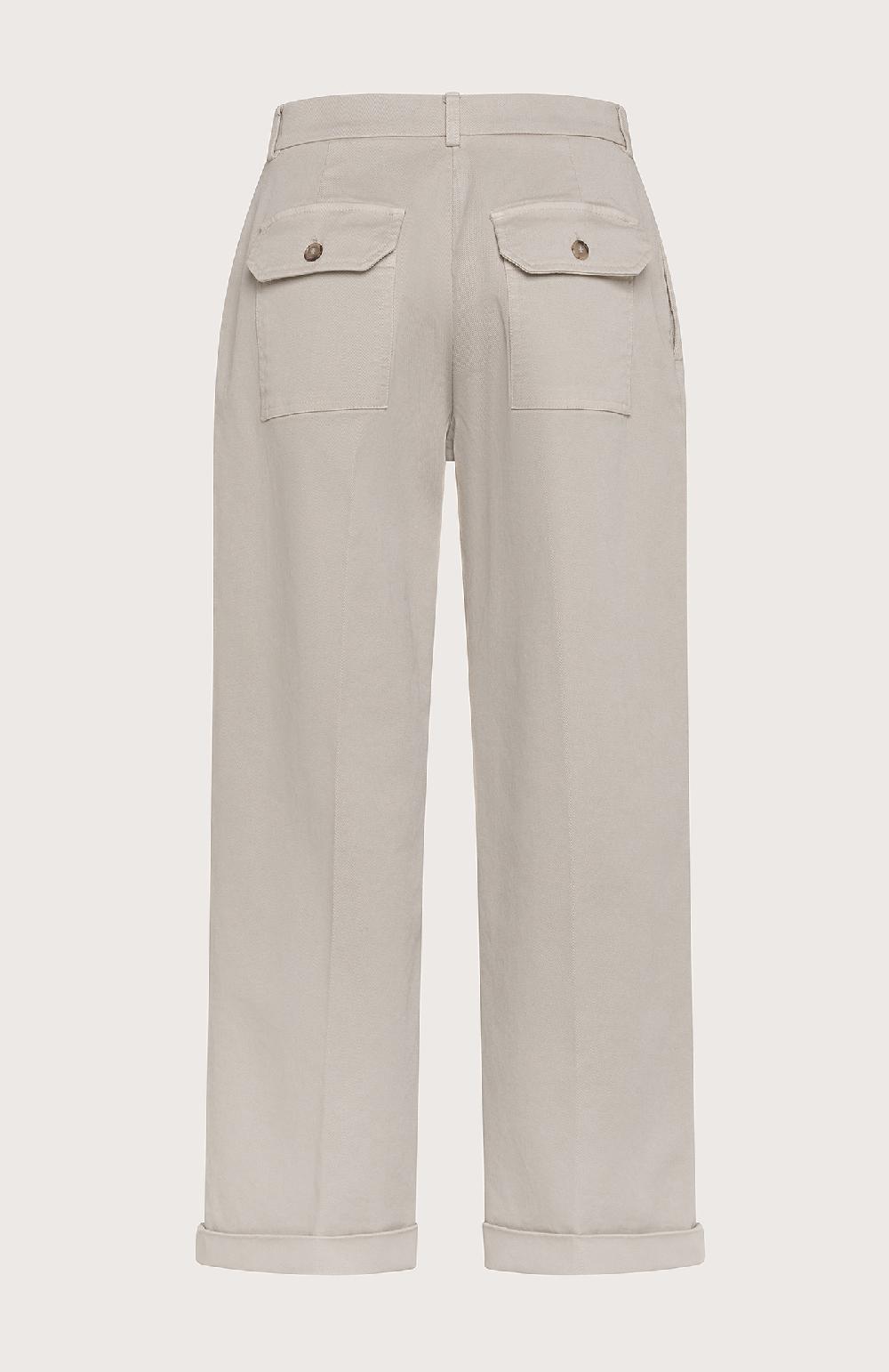 Seventy Pantalone dritto lungo la caviglia con risvoltino al fondo - Col. Grigio 2025