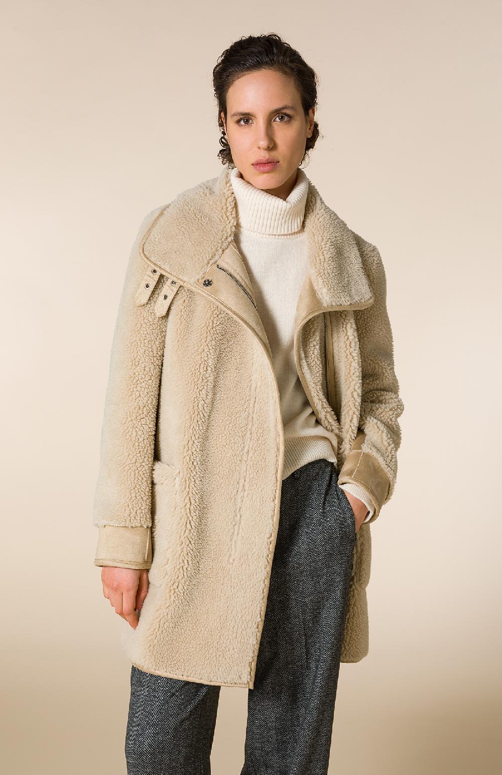 Seventy Ecomontone lungo con fibbie su collo - Col. Neutro Negozi Online