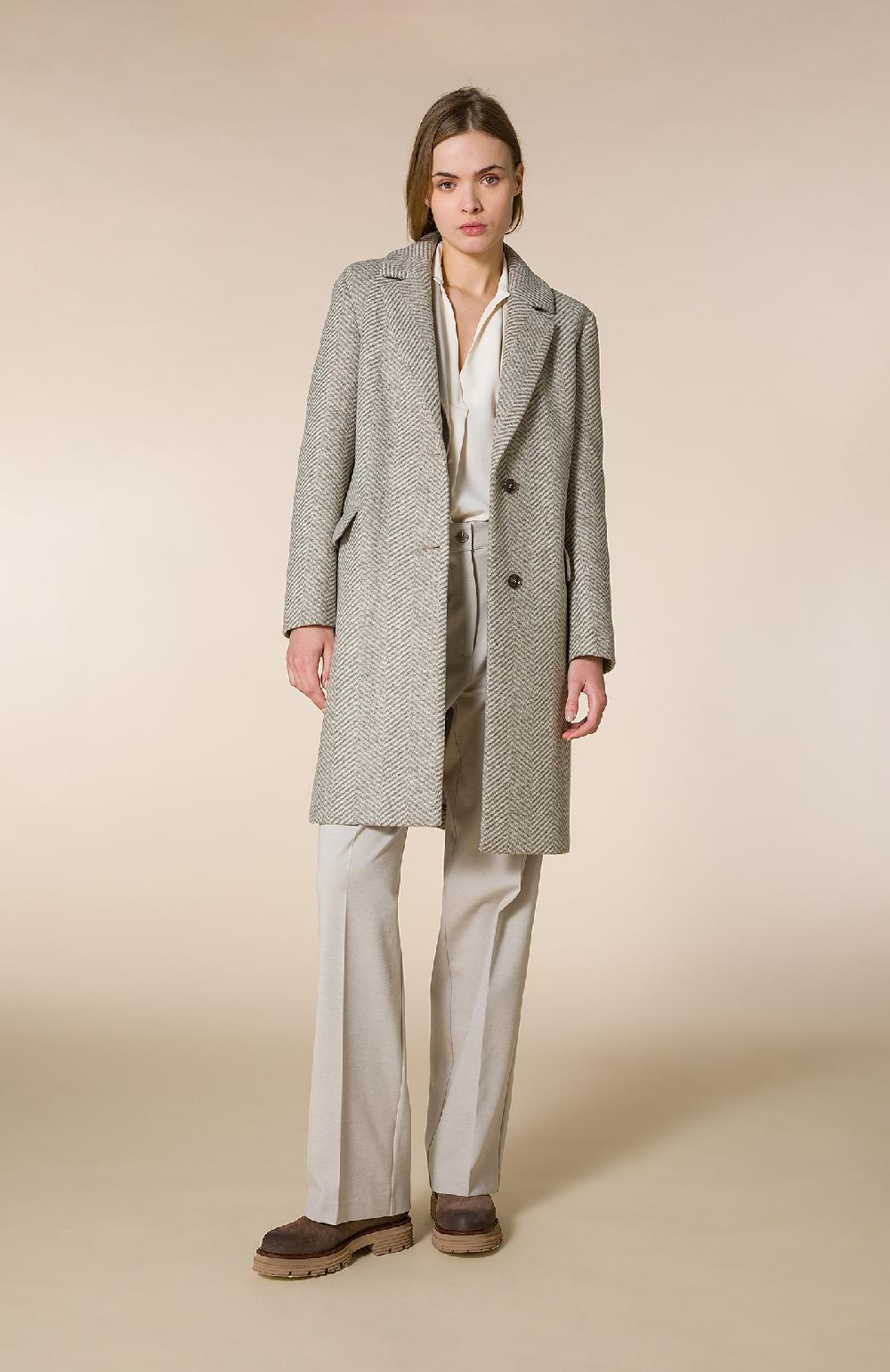 Seventy Polo bimateriale con scollo a V incrociato - Col. Neutro Shopping Online