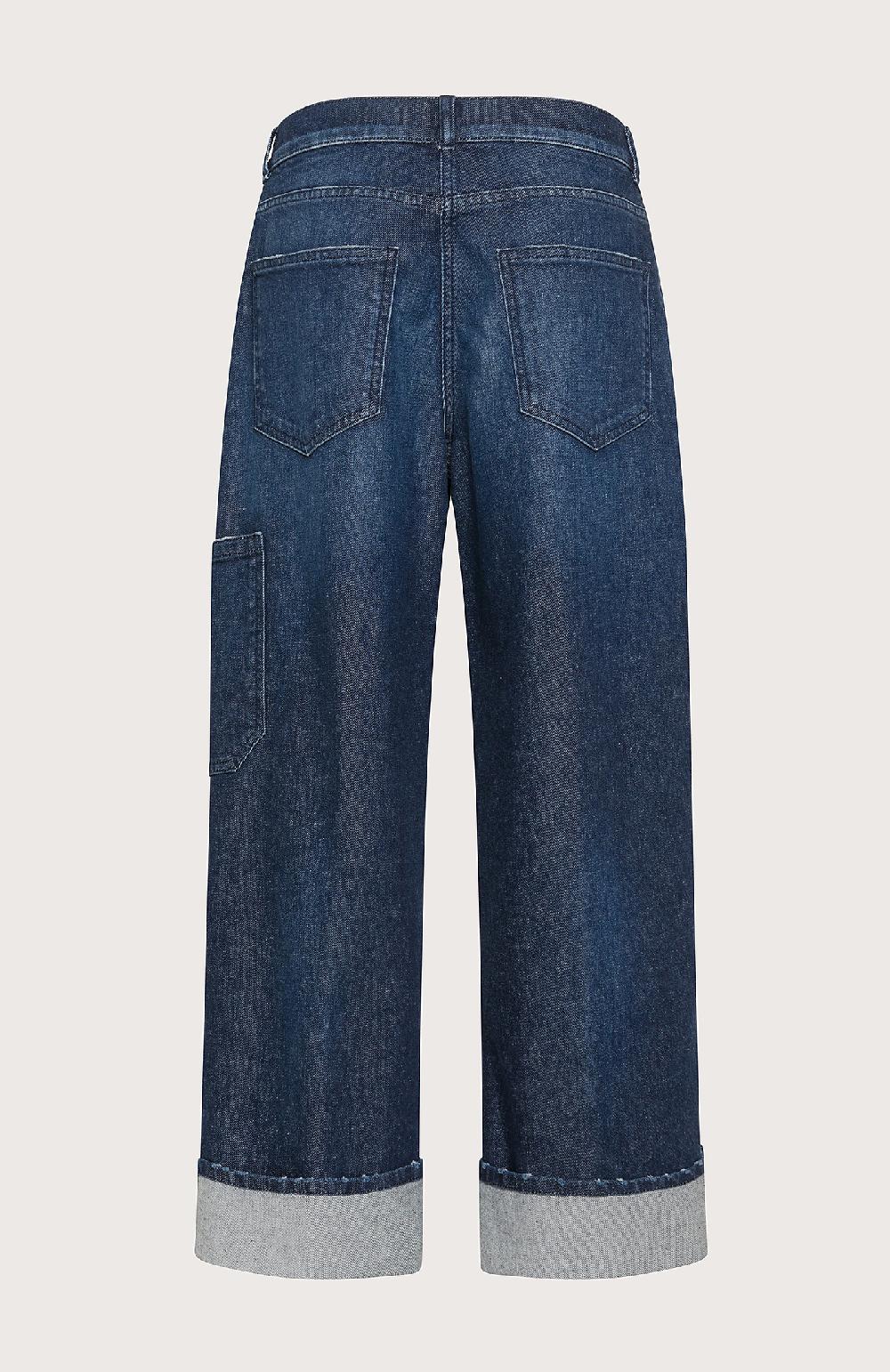 Seventy Pantaloni alla caviglia con orlo ripiegato in denim washed - Col. Blu Online