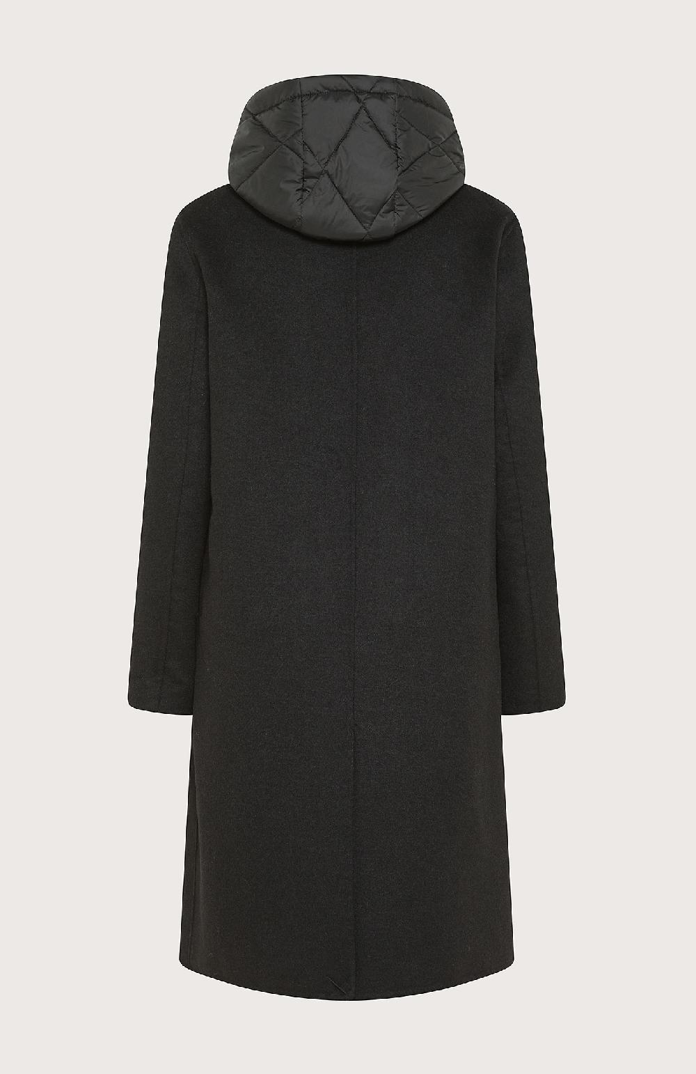 Seventy Cappotto doppiopetto in panno double con gilet staccabile - Col. Nero Pezzi Unici