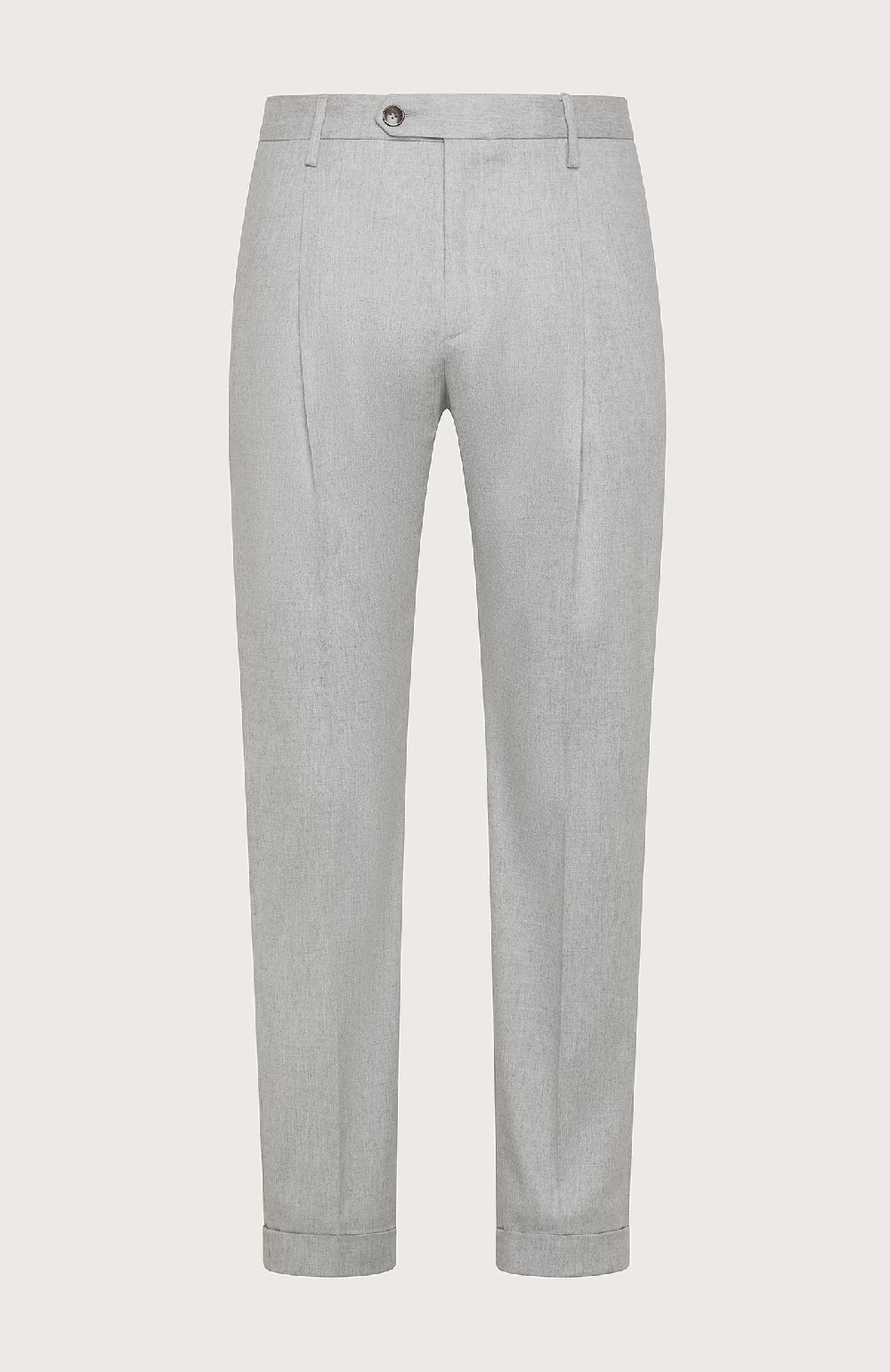 Seventy Pantalone chino in flanella cardata mono-stretch - Col. Grigio Novità