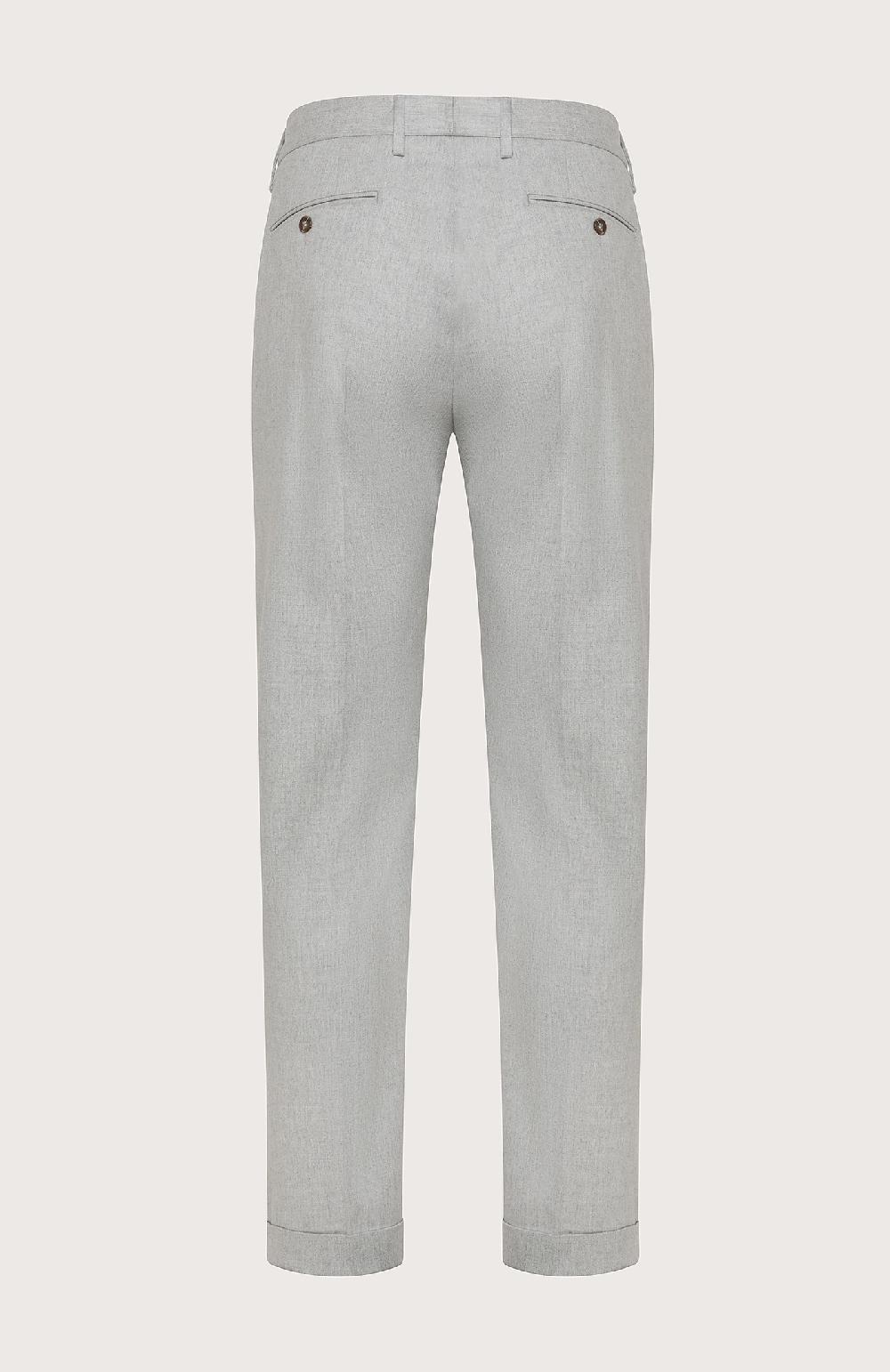 Seventy Pantalone chino in flanella cardata mono-stretch - Col. Grigio Novità