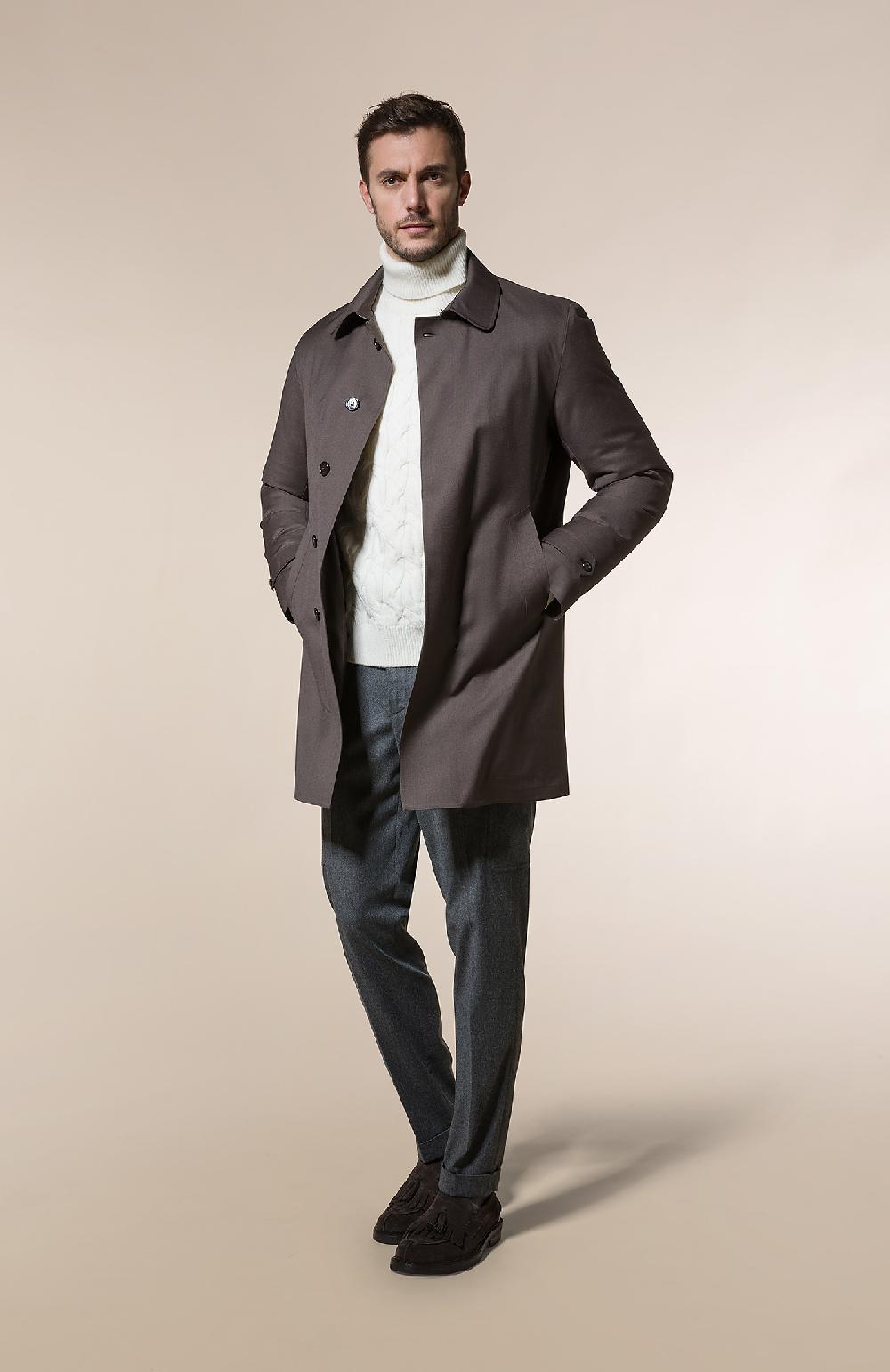 Seventy Capospalla imbottito piuma in tessuto waterproof - Col. Marrone Sconto