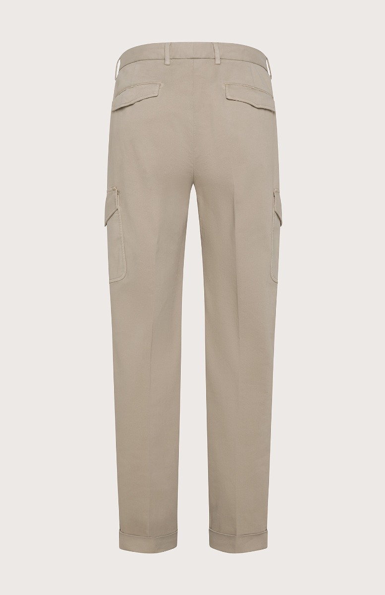 Seventy Pantalone lungo con tasche in gabardina - Col. Grigio Nuova